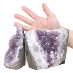 2.32kg Amethyst Polished Crystal Geode Specimen Set 2 Pieces X412 5 Amethyst Polished Crystal Geode Specimen Set 2 Pieces X412 | Crystal Factory