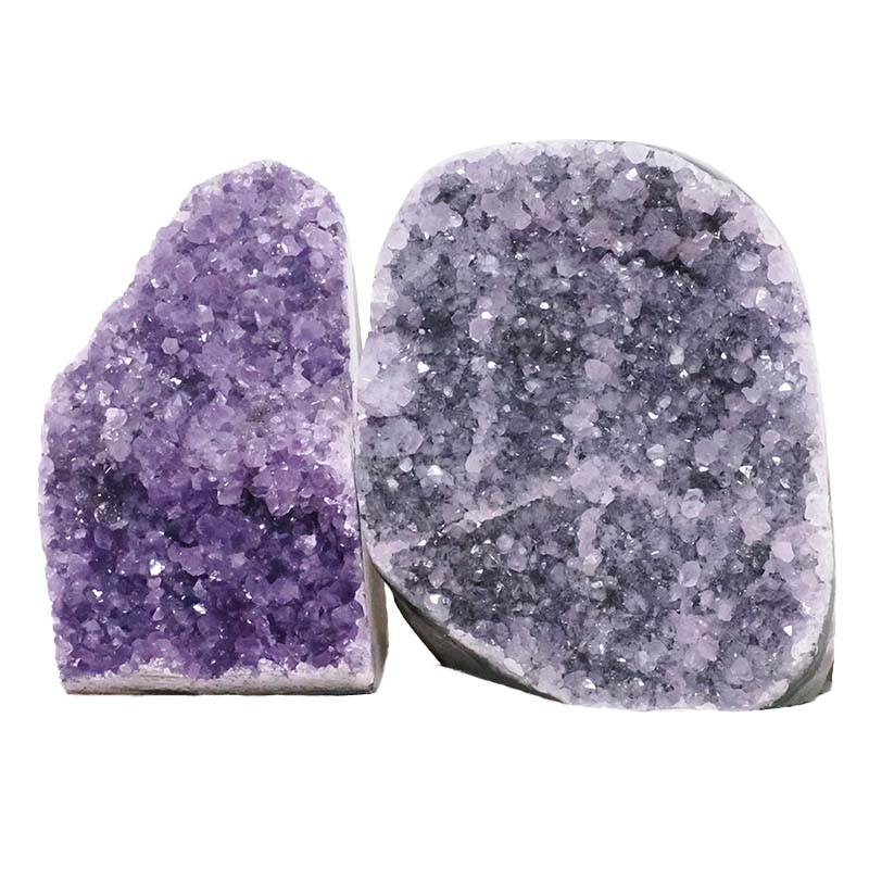 2.91kg Amethyst Polished Crystal Geode Specimen Set 2 Pieces X419 3 Amethyst Polished Crystal Geode Specimen Set 2 Pieces X419 | Crystal Factory