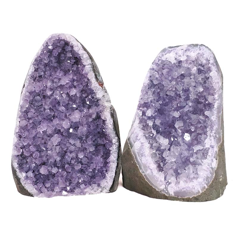 2.94kg Amethyst Polished Crystal Geode Specimen Set 2 Pieces X420 3 Amethyst Polished Crystal Geode Specimen Set 2 Pieces X420 | Crystal Factory