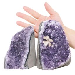 2.71kg Amethyst Polished Crystal Geode Specimen Set 2 Pieces X422 5 Amethyst Polished Crystal Geode Specimen Set 2 Pieces X422 | Crystal Factory