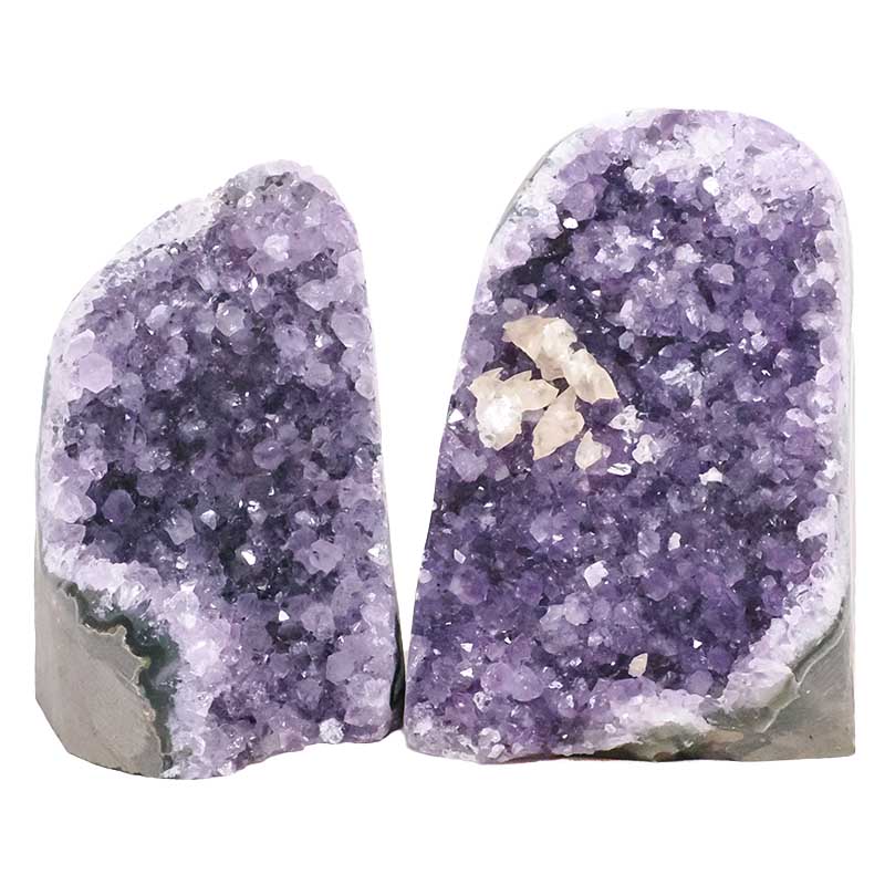 2.71kg Amethyst Polished Crystal Geode Specimen Set 2 Pieces X422 3 Amethyst Polished Crystal Geode Specimen Set 2 Pieces X422 | Crystal Factory