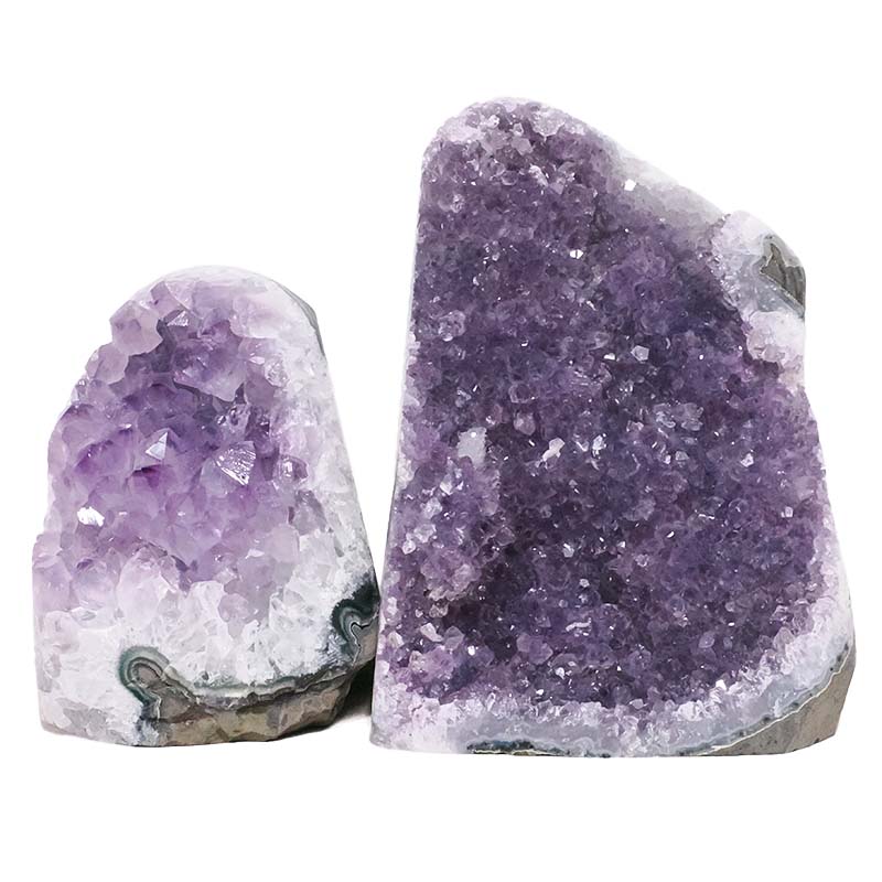 3.43kg Amethyst Polished Crystal Geode Specimen Set 2 Pieces X424 3 Amethyst Polished Crystal Geode Specimen Set 2 Pieces X424 | Crystal Factory