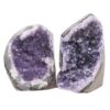 Amethyst Polished Crystal Geode Specimen Set 2 Pieces X428 | Crystal Factory
