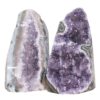 Amethyst Polished Crystal Geode Specimen Set 2 Pieces X439 | Crystal Factory