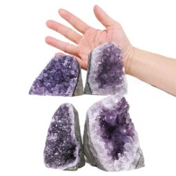 2.21kg Amethyst Polished Crystal Geode Specimen Set 4 Pieces X403 5 Amethyst Polished Crystal Geode Specimen Set 4 Pieces X403 | Crystal Factory