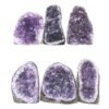 1.90kg Amethyst Mini Cluster Specimen Set 6 Pieces X415 1 Amethyst Polished Crystal Geode Specimen Set 6 Pieces X415 | Crystal Factory