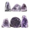 1.83kg Amethyst Mini Cluster Specimen Set 6 Pieces X416 1 Amethyst Polished Crystal Geode Specimen Set 6 Pieces X416 | Crystal Factory