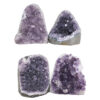 2.53kg Amethyst Polished Crystal Geode Specimen Set 4 Pieces X391 1 Amethyst Polished Crystal Mini Druze Specimen Set 4 Pieces X391 | Crystal Factory
