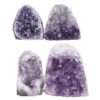 2.36kg Amethyst Polished Crystal Geode Specimen Set 4 Pieces X393 1 Amethyst Polished Crystal Mini Druze Specimen Set 4 Pieces X393 | Crystal Factory