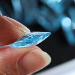 Blue Topaz Faceted Beads Parcel 8 Pieces B824 | Crystal Factory
