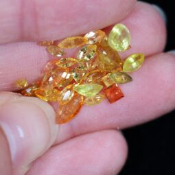 Citrine Faceted Crystal Tiny Stones Parcel B823 | Crystal Factory