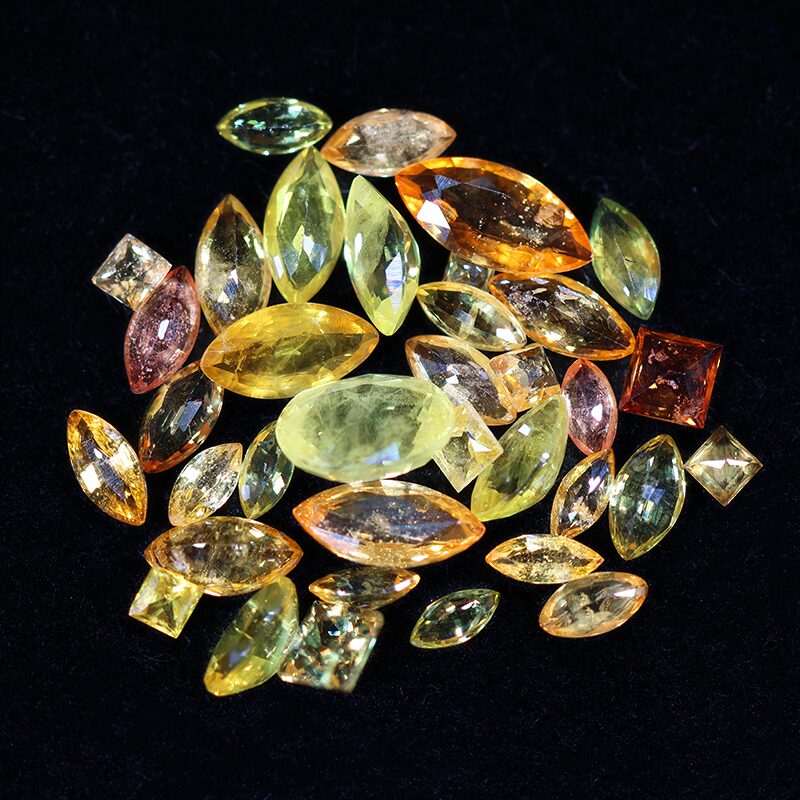 Citrine Faceted Crystal Tiny Stones Parcel B823 3 Citrine Faceted Crystal Tiny Stones Parcel B823 | Crystal Factory