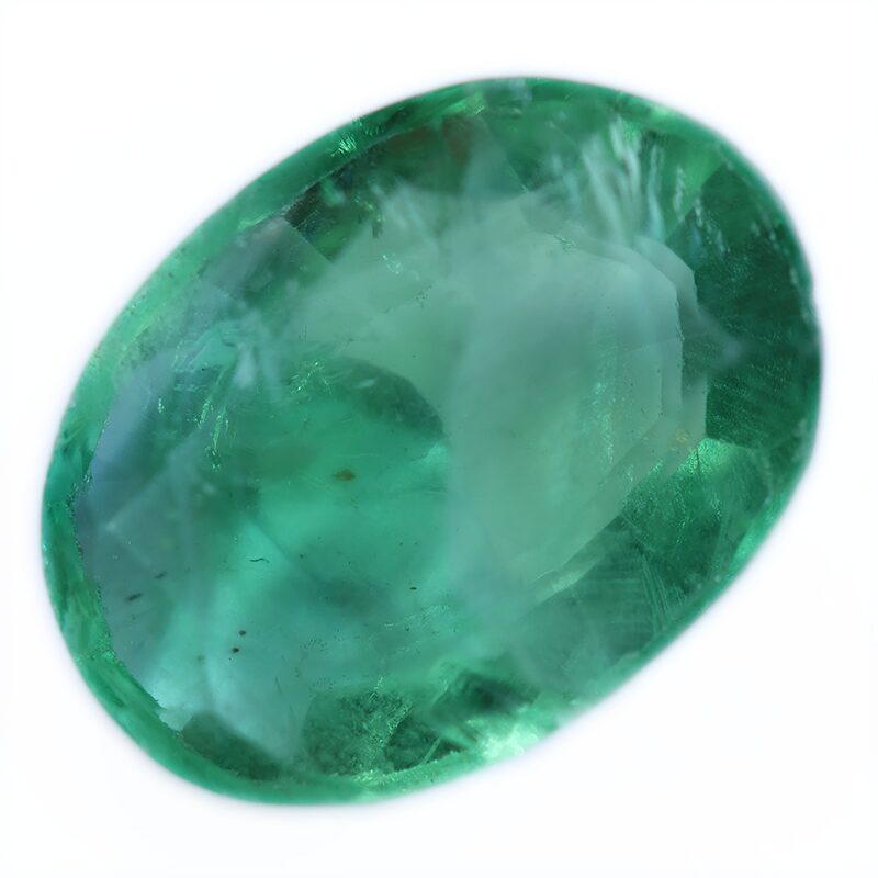 Fluorite Oval Faceted Gemstone B811 3 Fluorite Oval Faceted Gemstone B811 | Crystal Factory