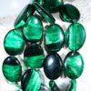 Green Tigers Eye Oval Beads Set 16 pieces B827 | Crystal Factory