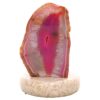 2.2kg Pink Agate Crystal Lamp with Marble Base - Purple LED - K1238 2 Pink Agate Crystal Lamp with Marble Base - Purple LED - K1238 | Crystal Factory