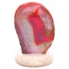 3.6kg Pink Agate Crystal Lamp with Marble Base - Purple LED - K1241 1 Pink Agate Crystal Lamp with Marble Base - Purple LED - K1241 | Crystal Factory