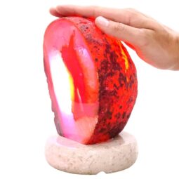 3.6kg Pink Agate Crystal Lamp with Marble Base - Purple LED - K1241 5 Pink Agate Crystal Lamp with Marble Base - Purple LED - K1241 | Crystal Factory