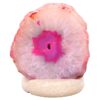 4kg Pink Agate Crystal Lamp with Marble Base - Purple LED - K1250 2 Pink Agate Crystal Lamp with Marble Base - Purple LED - K1250 | Crystal Factory