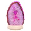 4.1kg Pink Agate Crystal Lamp with Marble Base - Purple LED - K1252 2 Pink Agate Crystal Lamp with Marble Base - Purple LED - K1252 | Crystal Factory