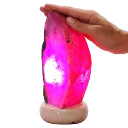 2.4kg Pink Agate Crystal Lamp with Marble Base - Purple LED - K1254 5 Pink Agate Crystal Lamp with Marble Base - Purple LED - K1254 | Crystal Factory