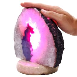 4.1kg Purple Agate Crystal Lamp with Marble Base - Purple LED - K1257 5 Purple Agate Crystal Lamp with Marble Base - Purple LED - K1257 | Crystal Factory
