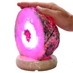 3.8kg Purple Agate Crystal Lamp with Marble Base - Purple LED - K1258 5 Purple Agate Crystal Lamp with Marble Base - Purple LED - K1258 | Crystal Factory