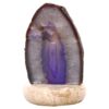 2.4kg Purple Agate Crystal Lamp with Marble Base - Purple LED - K1262 2 Purple Agate Crystal Lamp with Marble Base - Purple LED - K1262 | Crystal Factory