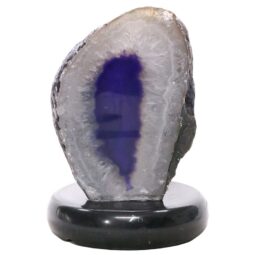 Purple Agate Crystal Lamp with Marble Base - Purple LED - K1263 | Crystal Factory