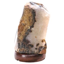 Crystal Quartz River Agate Lamp - White LED Bulb K1268 | Crystal Factory