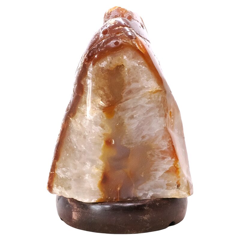 3.4kg Crystal Quartz River Agate Lamp - White LED Bulb K1271 3 Crystal Quartz River Agate Lamp - White LED Bulb K1271 | Crystal Factory