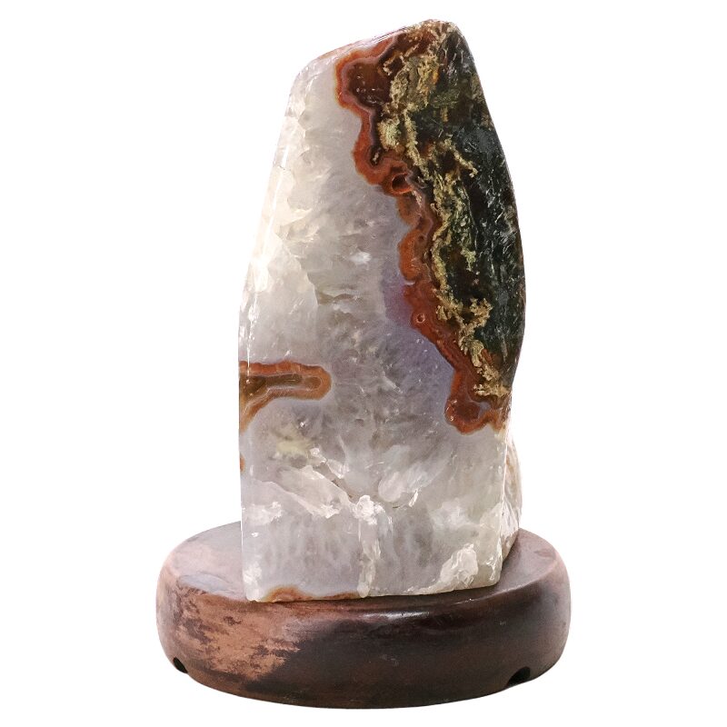 2.2kg Crystal Quartz River Agate Lamp - White LED Bulb K1273 3 Crystal Quartz River Agate Lamp - White LED Bulb K1273 | Crystal Factory