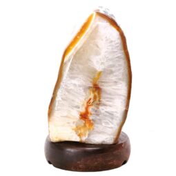 Crystal Quartz River Agate Lamp - White LED Bulb K1274 | Crystal Factory