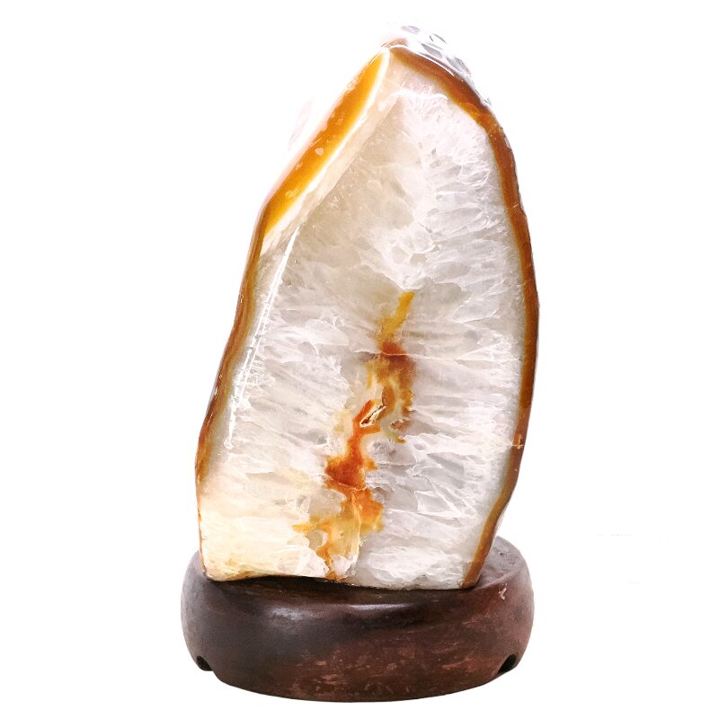 1.9kg Crystal Quartz River Agate Lamp - White LED Bulb K1274 3 Crystal Quartz River Agate Lamp - White LED Bulb K1274 | Crystal Factory