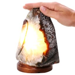 2.9kg Crystal Quartz River Agate Lamp - White LED Bulb K1276 6 Crystal Quartz River Agate Lamp - White LED Bulb K1276 | Crystal Factory