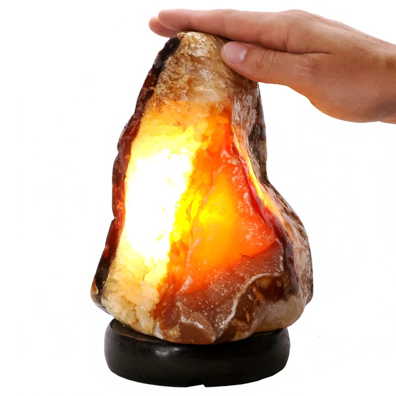 3.4kg Crystal Quartz River Agate Lamp - White LED Bulb K1277 4 Crystal Quartz River Agate Lamp - White LED Bulb K1277 | Crystal Factory
