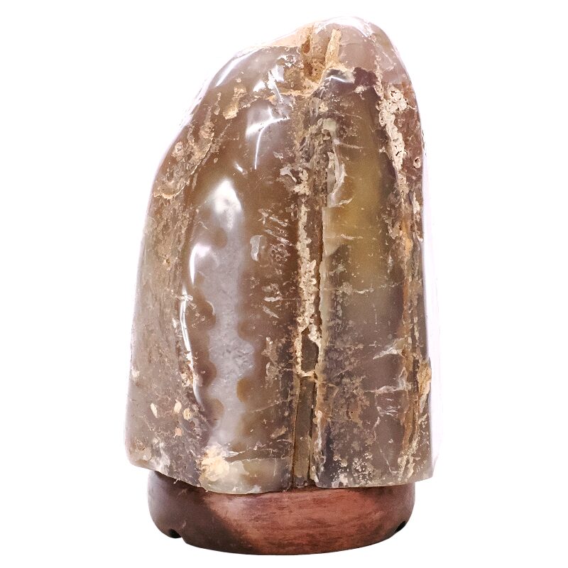 4.9kg Crystal Quartz River Agate Lamp - White LED Bulb K1280 3 Crystal Quartz River Agate Lamp - White LED Bulb K1280 | Crystal Factory