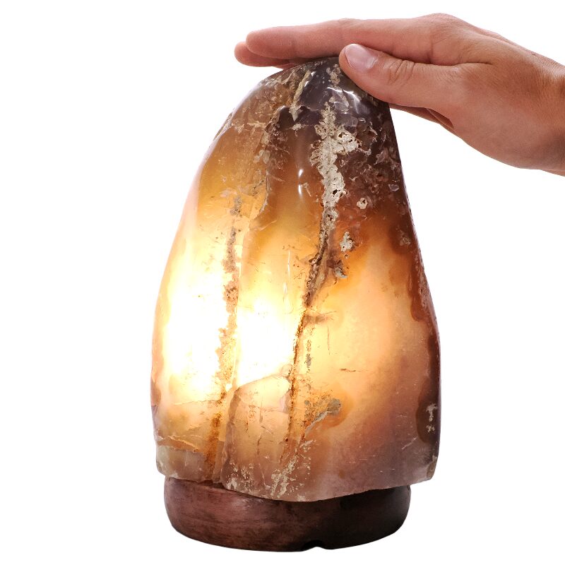 4.9kg Crystal Quartz River Agate Lamp - White LED Bulb K1280 4 Crystal Quartz River Agate Lamp - White LED Bulb K1280 | Crystal Factory
