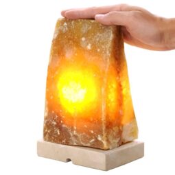Crystal Quartz River Agate Lamp - White LED Bulb K1281 | Crystal Factory