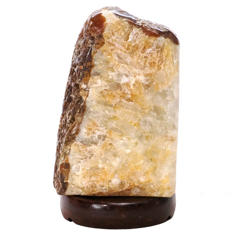 4.3kg Crystal Quartz River Agate Lamp - White LED Bulb K1284 3 Crystal Quartz River Agate Lamp - White LED Bulb K1284 | Crystal Factory