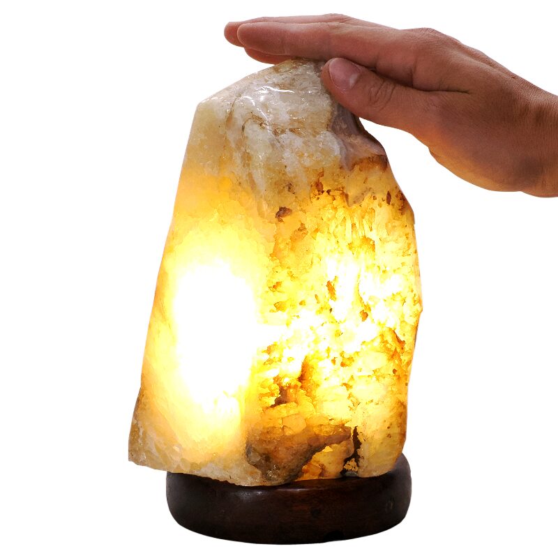 4kg Crystal Quartz River Agate Lamp - White LED Bulb K1285 4 Crystal Quartz River Agate Lamp - White LED Bulb K1285 | Crystal Factory