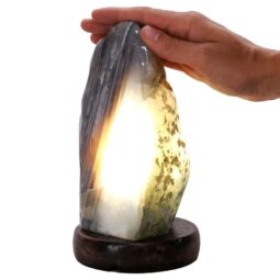 Crystal Quartz River Agate Lamp - White LED Bulb K1286 | Crystal Factory