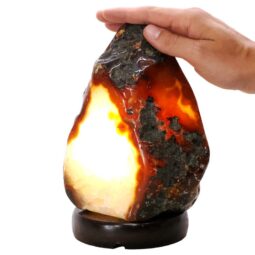 3.4kg Crystal Quartz River Agate Lamp - White LED Bulb K1287 6 Crystal Quartz River Agate Lamp - White LED Bulb K1287 | Crystal Factory