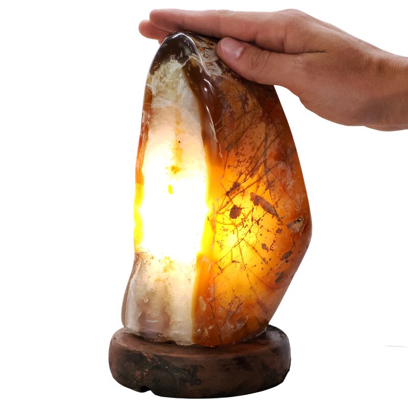 3kg Crystal Quartz River Agate Lamp - White LED Bulb K1288 4 Crystal Quartz River Agate Lamp - White LED Bulb K1288 | Crystal Factory