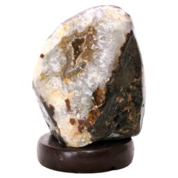 Crystal Quartz River Agate Lamp - White LED Bulb K1289 | Crystal Factory
