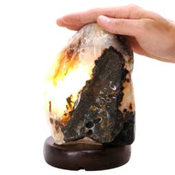 3kg Crystal Quartz River Agate Lamp - White LED Bulb K1289 6 Crystal Quartz River Agate Lamp - White LED Bulb K1289 | Crystal Factory
