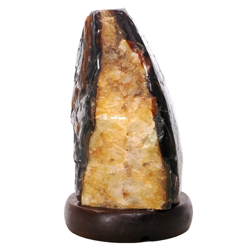 3kg Crystal Quartz River Agate Lamp - White LED Bulb K1290 3 Crystal Quartz River Agate Lamp - White LED Bulb K1290 | Crystal Factory