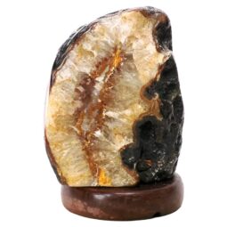 Crystal Quartz River Agate Lamp - White LED Bulb K1291 | Crystal Factory