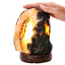 3.6kg Crystal Quartz River Agate Lamp - White LED Bulb K1291 6 Crystal Quartz River Agate Lamp - White LED Bulb K1291 | Crystal Factory