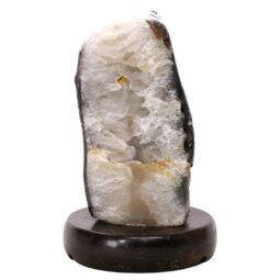 Crystal Quartz River Agate Lamp - White LED Bulb K1293 | Crystal Factory