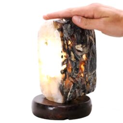 2.6kg Crystal Quartz River Agate Lamp - White LED Bulb K1293 6 Crystal Quartz River Agate Lamp - White LED Bulb K1293 | Crystal Factory